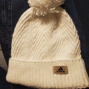 Adidas knit hat beanie cream nwot